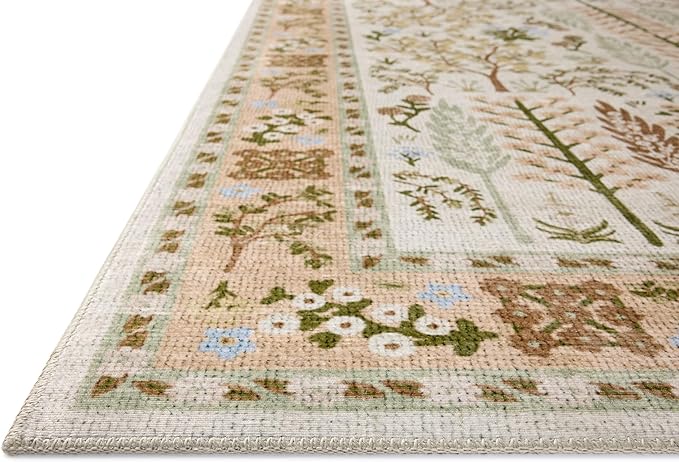 Loloi Rifle Paper Co. Canopy Collection CNP-01 Cream 8'-6" x 11'-6" Area Rug