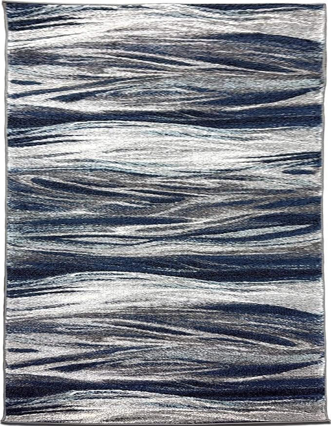 Keen Home Design Area Rugs - 9x12 Non-Shedding, Abstract Rugs for Kitchen, Living Room, Bedroom, Dining Room, Entryway - Size: 9'2" x 11'11", Multi