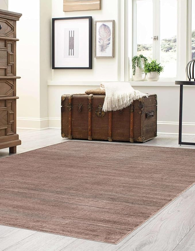 Unique Loom Finsbury Collection Area Rug - Kate (6' 1" x 9' Rectangle, Brown)