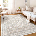 WITSHOCK Living Room Area Rugs 5x8: Soft Non-Slip Backing Washable Rugs Vintage Large Carpet for Bedroom Office Dining Room Kitchen Stain Resistant Home Decor Rug