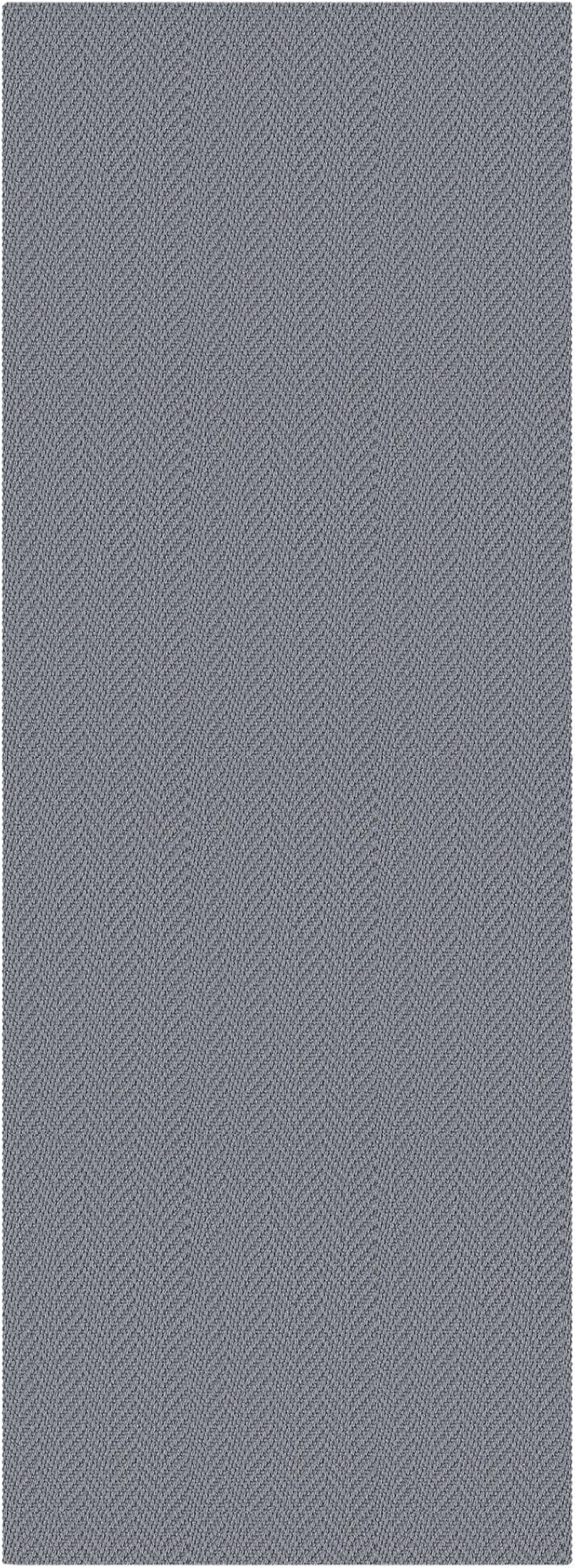 2x5 Ft Runner Rug Washable Runners for Hallways Kitchen Runner Rug with Rubber Backing Cotton Entryway Runner Indoor, Woven Floor Carpet for Hall Kitchen Bedroom, Grey