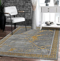 GLORY RUGS Area Rugs Marble 5X7 Grey Gold Carpet Modern Abstract Rug Living Room Dining Bedroom Rug