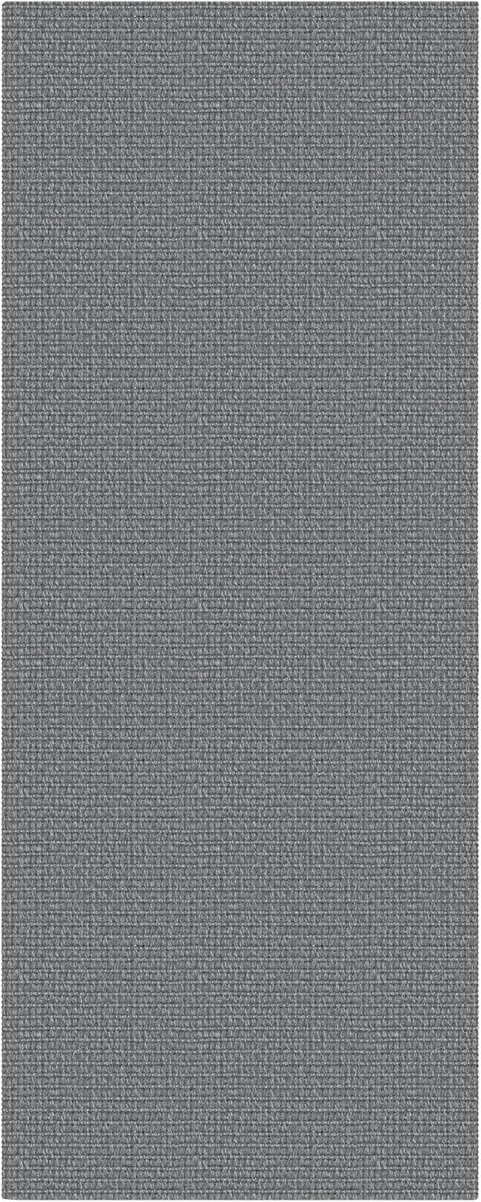 EARTHALL Washable Runner Rug 2x5 Ft Non Slip Runners for Hallways Cotton Rubber Backed Kitchen Runner Braided Indoor Floor Carpet Runners for Entryway, Hallway, Kitchen, Bedroom, Charcoal Gray
