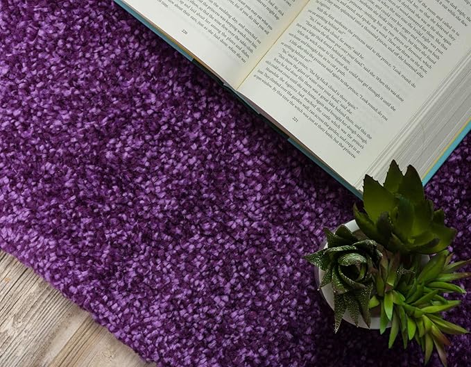 Unique Loom Solo Collection Area Rug - Calabasas (2' 2" x 13' 1" Runner, Violet)