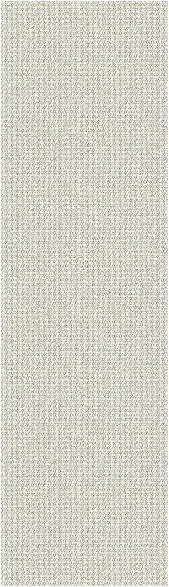 EARTHALL Woven Runner Rug 2x8 Ft Washable Runners for Hallways Cotton Rubber Backed Kitchen Runner Braided Indoor Floor Carpet Runners for Entryway, Hallway, Kitchen, Bedroom, Cream/Grayish