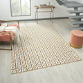 LUXE WEAVERS Geometric Greek Pattern Area Rug, Gold, 8'X10'