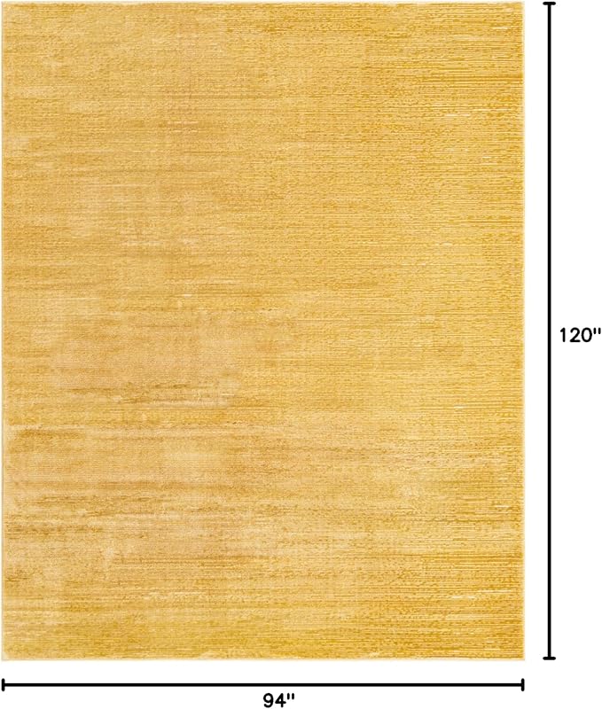 Unique Loom Finsbury Collection Area Rug - Kate (7' 10" x 10' Rectangle, Yellow)