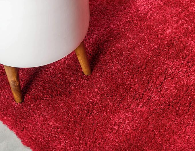 Unique Loom Solo Collection Area Rug - Calabasas (10' x 13' Rectangle, Red)