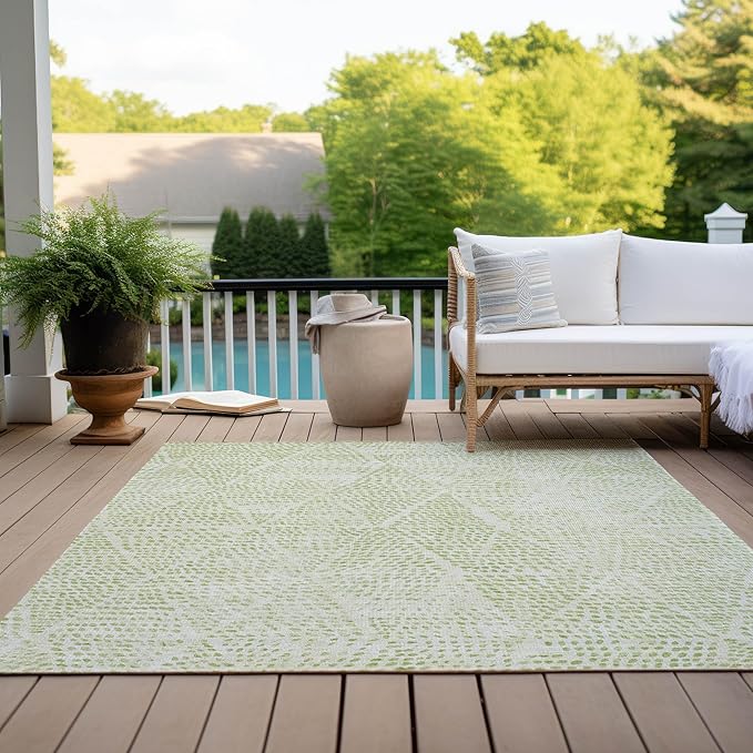 Addison Rugs Chantille ACN591 Aloe 2'6" x 3'10" Indoor Outdoor Area Rug, Easy Clean, Machine Washable, Non Shedding, Bedroom, Living Room, Dining Room, Kitchen, Patio Rug