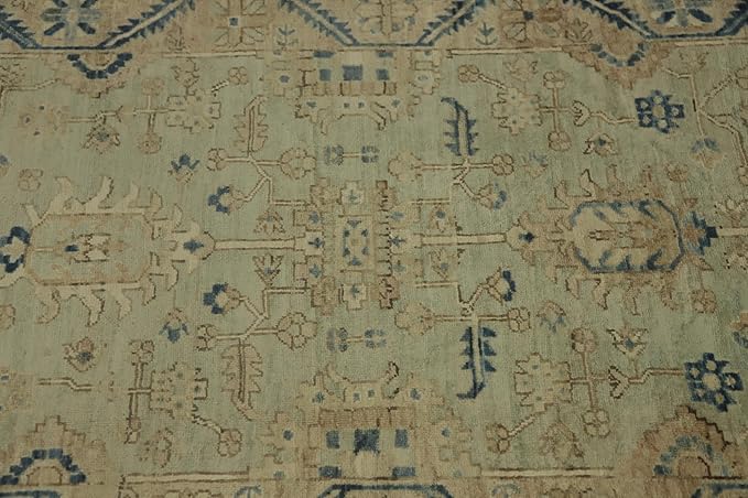 Transitional Collection 11' 7'' X 3' 0'' Runner Rug Rug, All-Over 100% Wool Carpet for Home Décor, Foyer and Hallway
