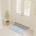 Turkish Rug. Washable Vintage Oriental Antique Inspired Traditional Doormat Small Modern Area Rugs Luxury Entryway Entry Bedroom Bathroom Kitchen (394GG, 2' x 3')