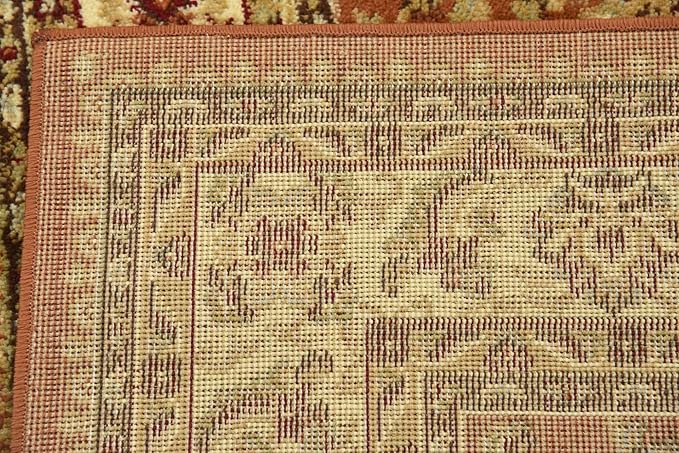 Unique Loom Voyage Collection Traditional Oriental Classic Intricate Design Area Rug (3' 3 x 5' 3 Rectangular, Terracotta/Ivory)