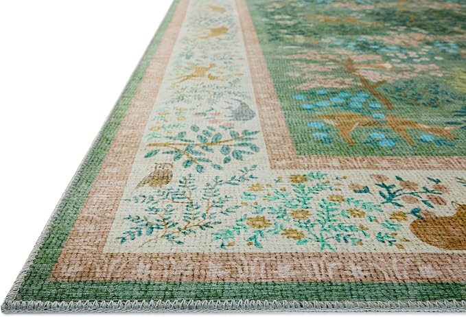 Loloi Rifle Paper Co. Canopy Collection CNP-02 Sage/Blush 2'-3" x 3'-9" Accent Rug