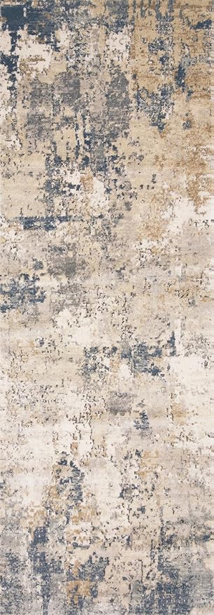 Loloi Teagan Collection TEA-06 Sand/Mist 2'-8" x 4' Accent Rug, Large, Soft Neutral Rug, High-Traffic for Living Room, Bedroom, Home Office, Dining Area