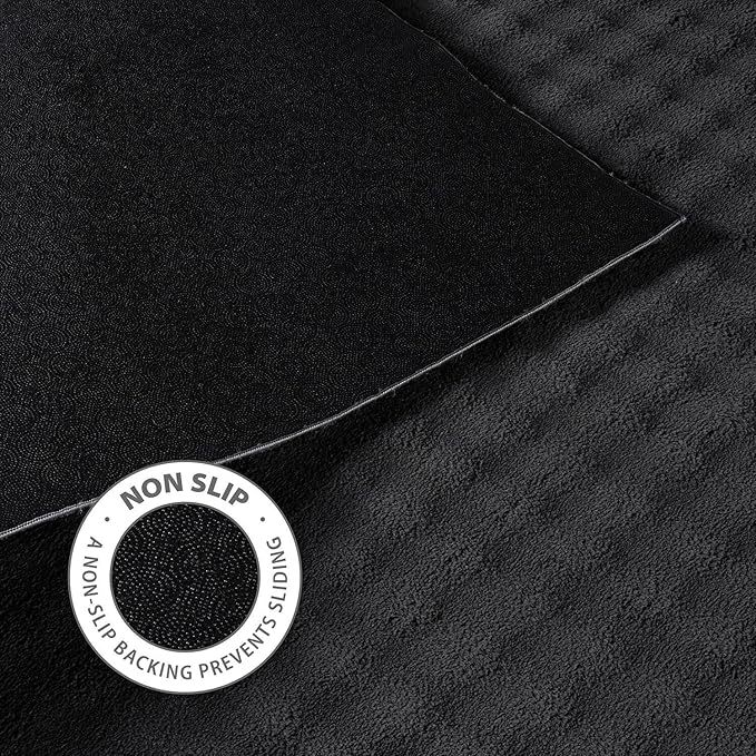 CAMILSON Modern Dark Gray Non Slip Rug 3x5 Ultra Soft High Pile Area Rugs Non Skid Rubber Backing Durable & Easy to Clean Carpet for Living Room Bedroom Kids Room Indoor Use (3 x 5 Dark Gray)