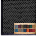 M+A Matting WaterHog Diamond | Commercial-Grade Entrance Mat with Rubber Border – Indoor/Outdoor, Quick Drying, Stain Resistant Door Mat (Charcoal, 4' x 6')