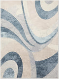 Home Dynamix Tribeca Slade Modern Area Rug, Abstract Blue 6'7"x9'10"