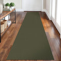 Braided Runner Rug 2x8 Ft Washable Runners for Hallways Kitchen Runner Rug with Rubber Backing Cotton Entryway Runner Indoor, Woven Floor Carpet for Hall Kitchen Bedroom, Dark Green