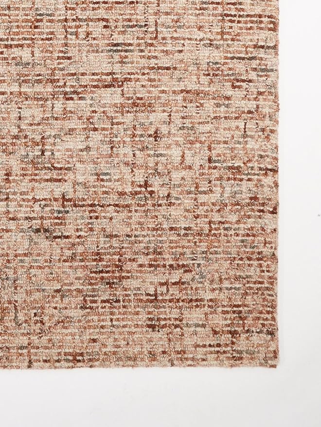 Hand Tufted Wool ECO-Friendly Area Rugs - 4'x6', Rectangle Shape, Light Brown, Solid Plain Design, High Pile Handmade Anti Skid Area Rugs for Living Room, Bed Room (KWC111)
