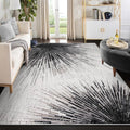 Lahome Modern Black Large Rugs for Living Room - Machine Washable 6x9 Area Rugs Non-Slip Throw Stain Resistant Rugs for Dining Room, Abstract Print Soft Low-Profile Indoor Rug for Bedroom Office