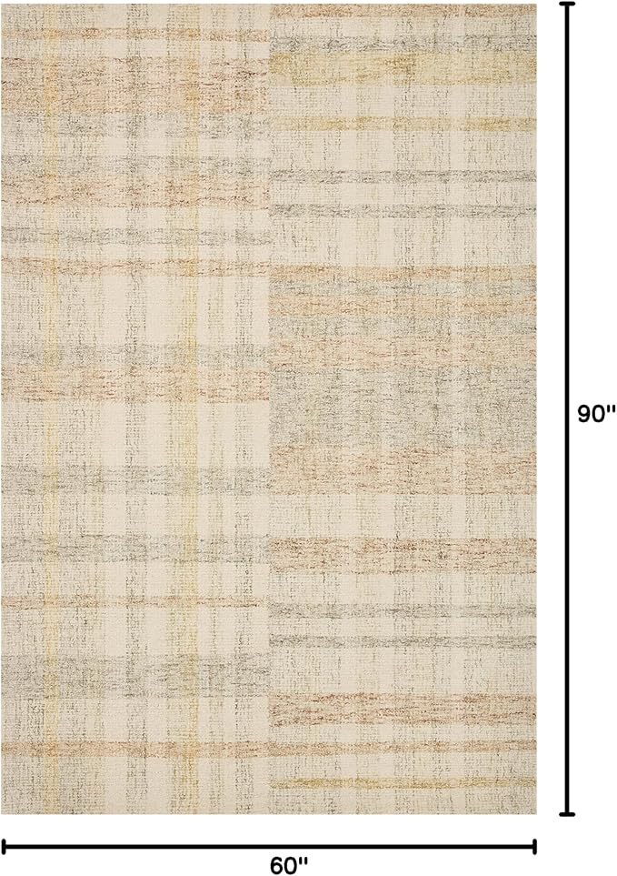 Loloi Chris Loves Julia Chris Collection CHR-04 Natural/Multi 5'-0'' x 7'-6'', .50" Pile Height, Area Rug