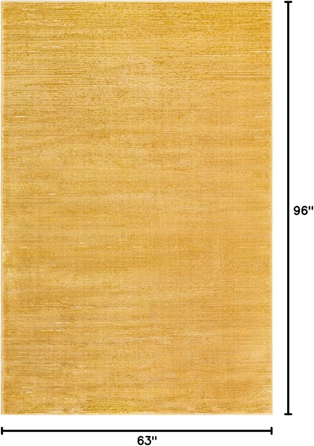 Unique Loom Finsbury Collection Area Rug - Kate (5' 3" x 8' Rectangle, Yellow)