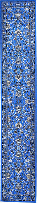 Unique Loom Sialk Hill Collection Area Rug - Washington (3' x 16' 5" Runner Dark Blue/Black)