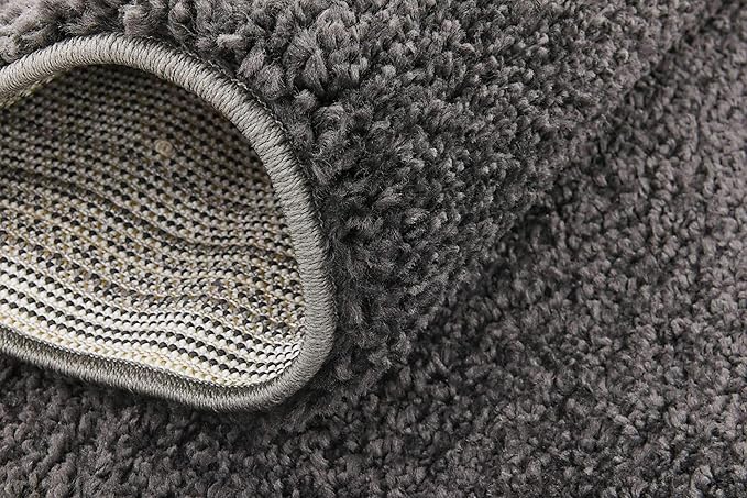 Unique Loom Solo Collection Area Rug - Calabasas (2' 2" x 13' Runner, Charcoal/ Black)