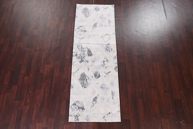 Abstract Transitional Turkish Oriental Rug 3x8
