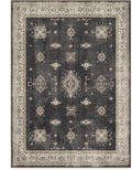 RUGGABLE Washable Vintage Area Rug – Verena Dark Wood 6x9, Stain-Resistant, Non-Slip – Medium Machine Washable Rugs for Living Room, Bedroom, Hallway, Entryway & Office–with Cushioned Pad