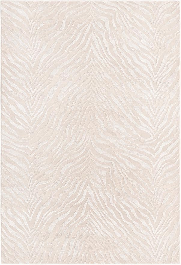 Unique Loom Finsbury Collection Area Rug - Meghan (5' 3" x 8' Rectangle, Ivory Beige)