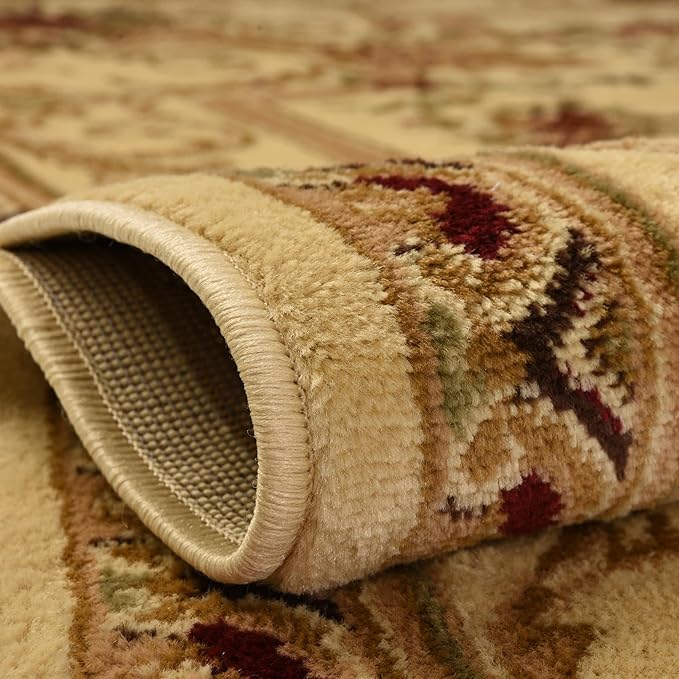 Rugs.com Chateau Collection Rug - 13 Ft Runner Cream Medium Pile Rug