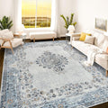 Istana 9x12 Area Rug - Blue 9 x 12 Area Rugs for Living Room - Foldable 9x12 Rugs for Bedroom/Living Room Rug - Stain Resistant Washable Rugs - Eco-Friendly Area Rugs