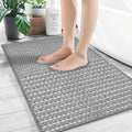 Braided Bath Mat,Boho Small Bathroom Rugs Non Slip Washable Super Absorbent Quick Dry Farmhouse Bathroom,Bedroom Decor,17"x24"Grey