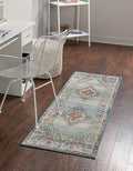 Unique Loom Isabella Collection Area Rug - Rossellini (2' x 8' Runner, Blue/ Beige)