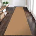 Braided Runner Rug 2x8 Ft Washable Runners for Hallways Kitchen Runner Rug with Rubber Backing Cotton Entryway Runner Indoor, Woven Floor Carpet for Hall Kitchen Bedroom, Warm Tan