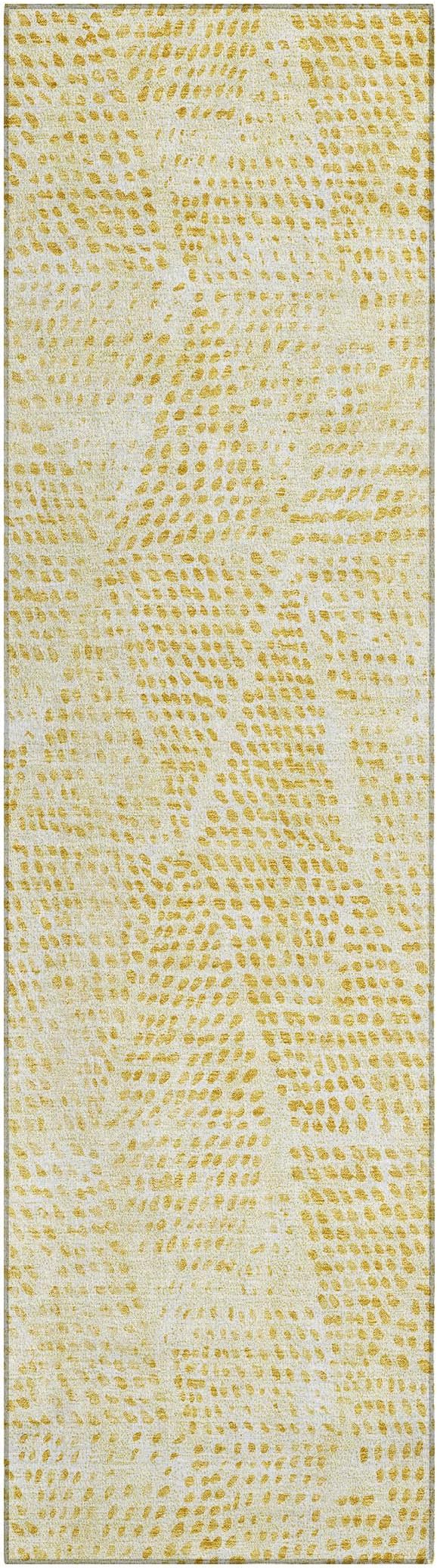 Addison Rugs Chantille ACN591 Wheat 2'3" x 7'6" Indoor Outdoor Hallway Runner Rug, Stain Resistant Washable Kitchen Area Carpet for Bathroom, Laundry and Bedroom Rug