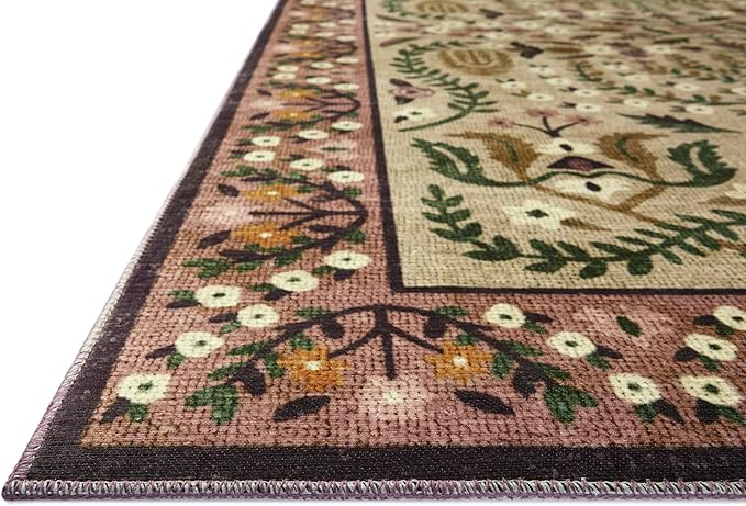 Loloi Rifle Paper Co. Canopy Collection CNP-03 Aubergine 3'-9" x 5'-9" Accent Rug