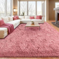 Fluffy Rugs for Living Room, Soft Shaggy for Bedrooms, Blush Area Rug for Bedroom, Cozy Fuzzy Carpet for Kids, Perfect Indoor Decor for Boys and Girls 6x9 Feet