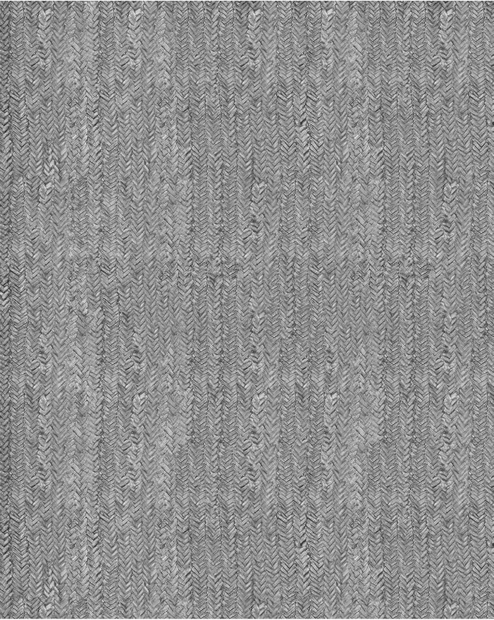 Eleisa Modern Vintage 6x9 Herringbone Chevron Area Rug for Living Room, Light Grey, Non-Slip Stain Resistant Washable Rug, Farmhouse Home Decor Carpet for Bedroom, Kitchen, Dining Room