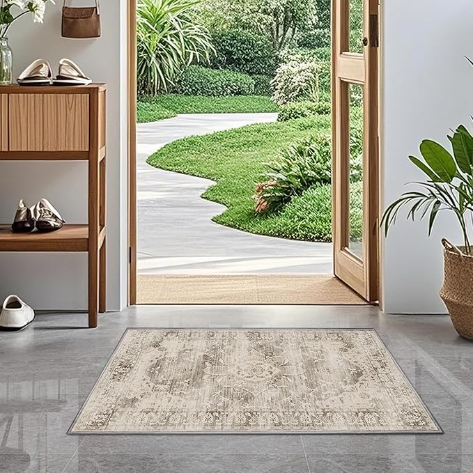 24" x 36" Washable Indoor Doormat 2x3 Entry Rug Welcome Mat Front Door Mat Non-Slip