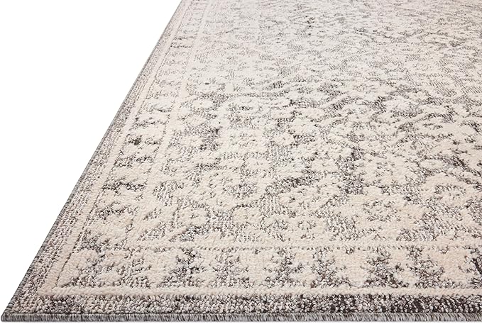 Loloi Magnolia Home by Joanna Gaines Gigi Collection GIG-01 Grey/Ivory 7'-10" x 10' Area Rug