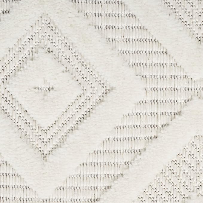 Nourison Home Versatile Ivory White 2'2" x 10' Area Rug - Easy Clean, Non Shedding, Bed Room, Living Room, Dining Room, Kitchen (10' Runner)