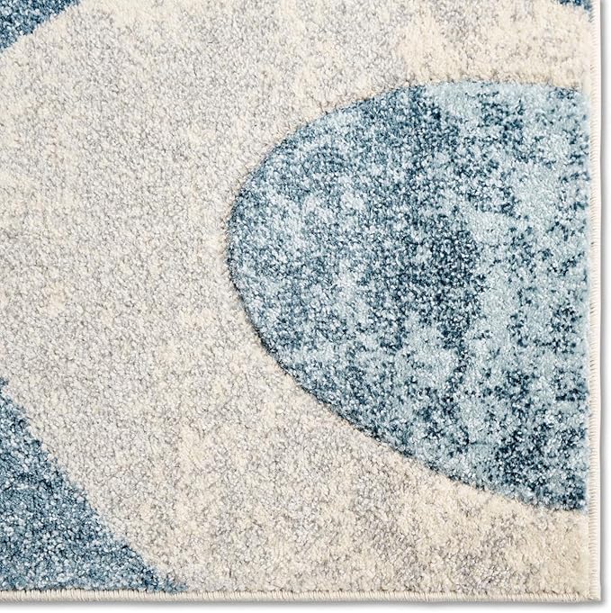 Home Dynamix Tribeca Slade Modern Area Rug, Abstract Blue 9'2"x12'5", Rectangular