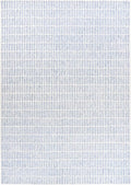 Hand-Tufted 100% Wool Area Rug – Unique Modern Geometric Grid Pattern, Soft Plush Textured Carpet for Living Room, Bedroom, Dining Room & Entryway (Blue, 4' x 6')