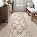 Lahome Boho Hallway Runners - 2x8 Runner Rug Non-Slip Washable Kitchen Runner Non-Shedding Lightweitht Floor Runners, Oriental Distressed Print Indoor Carpet Runner for Entrance Laundry Living Room