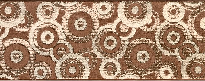 Custom Size Long Brown Hallway Runner Rug | Cut to Length 2'3" x 18' (Runner) | Non-Slip & Machine Washable | REMNAZ