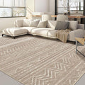 Nakagishi 10x12 Area Rug Living Room: Washable Boho Large Neutral Modern Soft Farmhouse Rugs Stain Resistant Indoor Floor Non-Slip Accent Carpet for Bedroom Nursery Kids Playroom Office Dining Room
