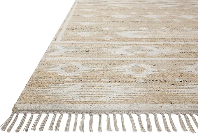 Loloi Angela Rose Rivers Collection RIV-04 Natural/Ivory 3'-6" x 5'-6" Reversible Accent Rug