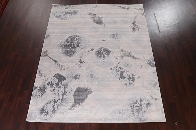 Abstract Transitional Turkish Oriental Area Rug 7x10